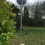 Sky Satellite Dish in garden