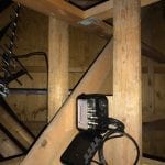 Signal booster box in loft